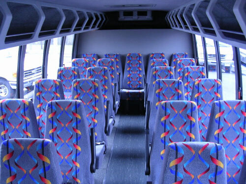 Reston 24 Passenger Mini Bus Interior