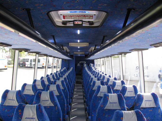 Alexandria 56 Passenger Charter Bus Interior