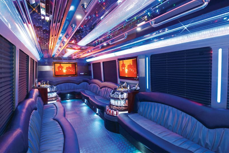 Norfolk 20 Passenger Party Bus Interior